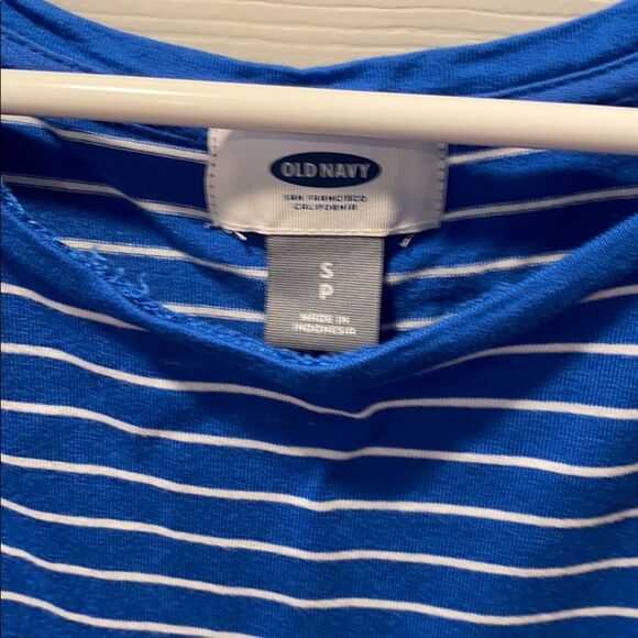Old Navy Blue and White Striped Swing Tank Small - Picture 2 of 3